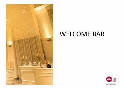 Welcome bar